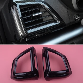 

DWCX 2Pcs Car Interior ABS Dash Side Air Vent Outlet Overlay Cover Trim Fit for Subaru Crosstrek XV 2018