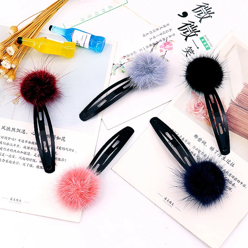 BB Clops Alloy Children Unique Wedding Graceful Mink hair 1PC/2PCS Gifts 2019 New Arrival Kids Girls 5 Colors Ball Gifts