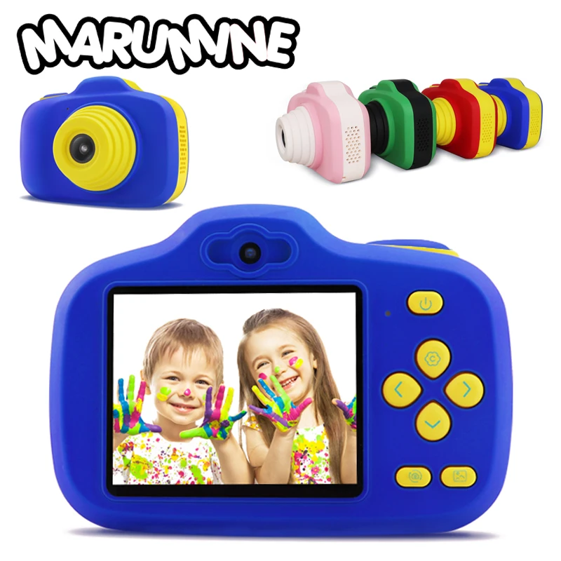 Marumine 12.0 Mega Piexl HD Kids Digital Camera Electronic Toy Camera with Dual Cameras AI Intelligent Adjustment Photography