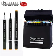 Finecolour Alcohol Based Markers Brush Dual Tip 24 36 60 72 Colored Graphic Drawing Technical Design