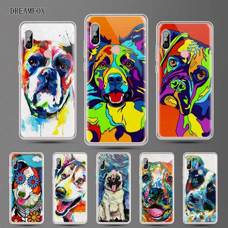 DREAMFOX N015 Dog Art Soft TPU Silicone Cover For Xiaomi Redmi Note 3 4 5 Plus 3S 4A 4X 5A Pro Global Case |