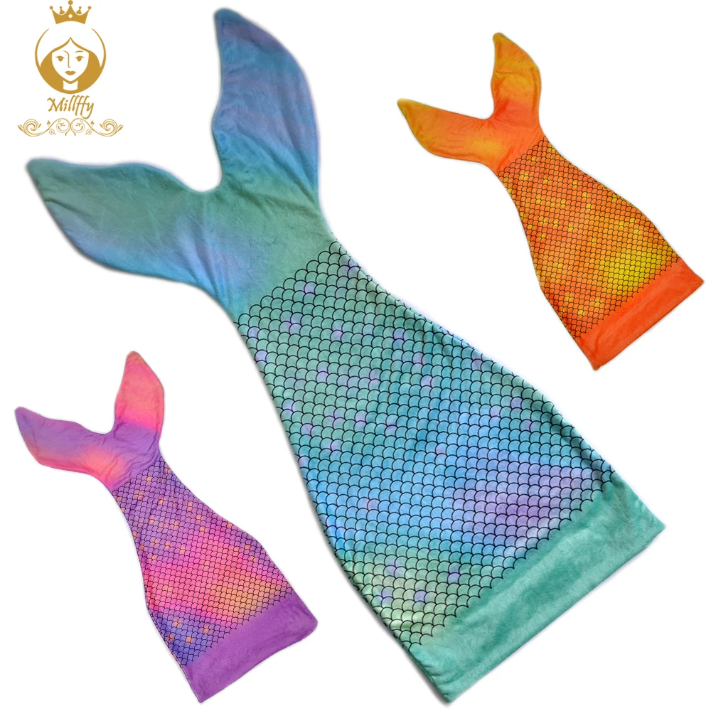 Baratos Manta de cola de sirena súper suave Millffy para niñas que visten el saco de dormir el mejor regalo para Navidad