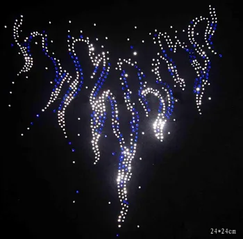 

5piece/lot Stylish logo hotfix rhinestones, heat transfer design iron on motifs,rhinestone applique