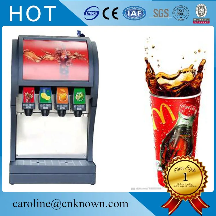 Commerical 4 value soda coke fountain dispenser soda beverage dispenser