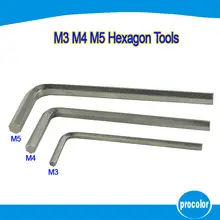 3 pcs / set M3, M4, M5 L Wrench Hex key Hexagon Key hexagon tools for tripods monopod lens bracket quick release plate