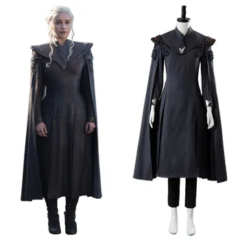 

Daenerys Targaryen Costume Long Dress Ver. 2 Cosplay Costume Adult Women Custom Made Full Set
