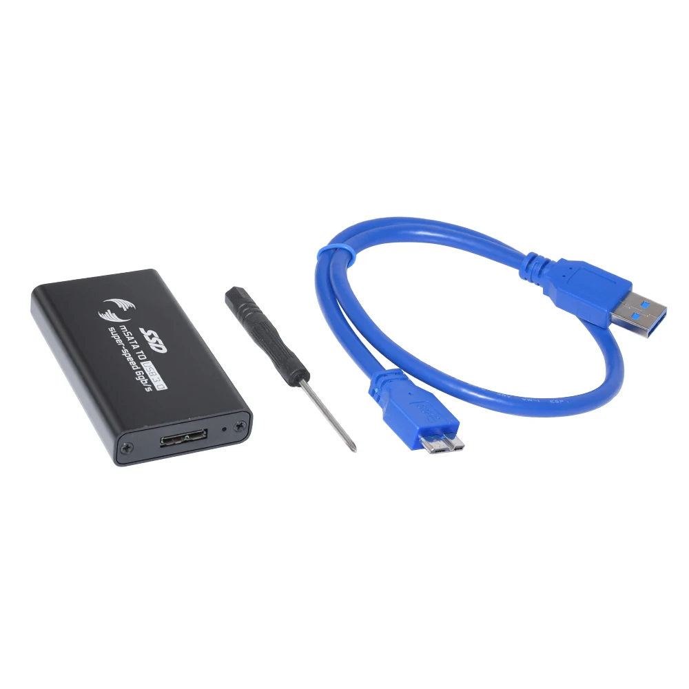 DeepFox SSD диск mSATA к USB 3,0 2,5 дюймов внешний портативный мобильный ящик SSD коробка для ноутбука до 5 Гбит/с