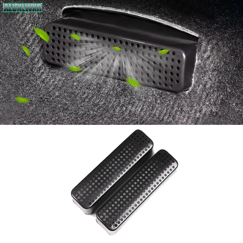 

2PCS Seat AC Heat Floor Air Conditioner Duct Vent Outlet Grille Cover trim fit For Toyota C-HR CHR 2017 2018 car Accessories