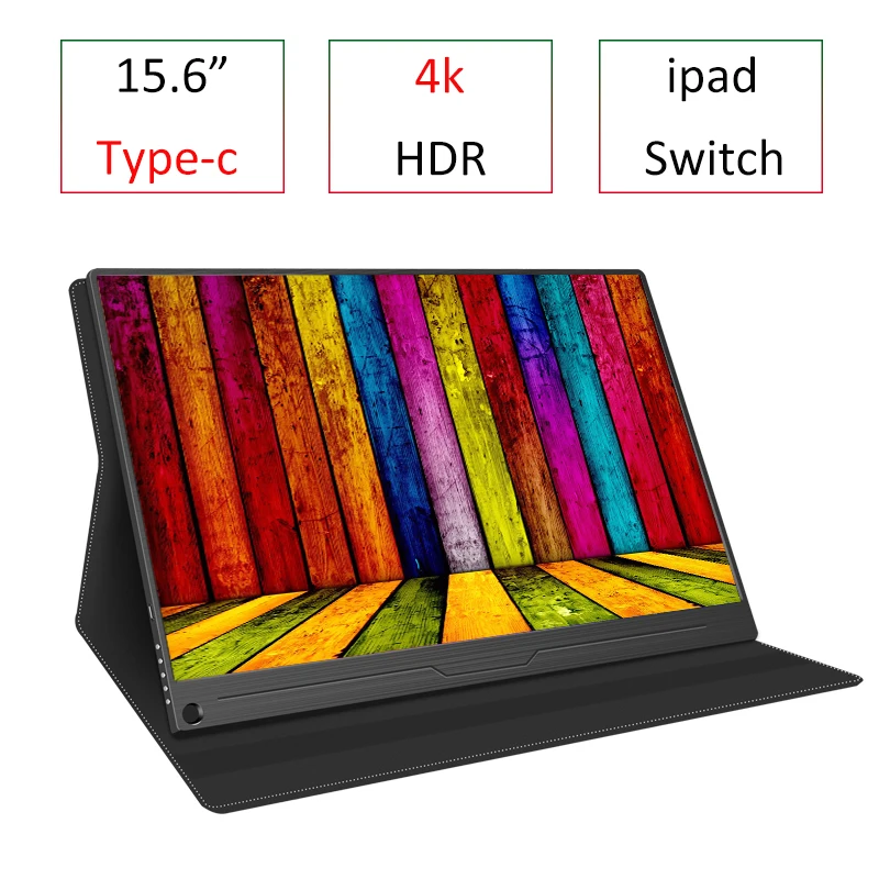 

15.6 Inch 4K Type C Portable HDR Gaming Monitor For PS4 Pro XBOX NS PC Laptop Full New IPS Screen for 2018 ipad pro for Macbook