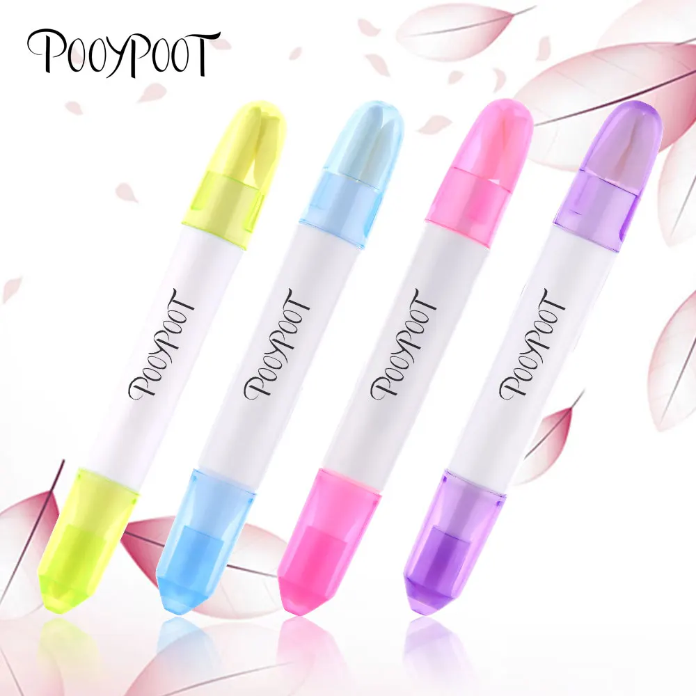

Pooypoot Nail Art Corrector Pen Remove Mistakes +3 Tips Nail Polish Remover Pen Cleaner Erase Manicure Tool Random Colors