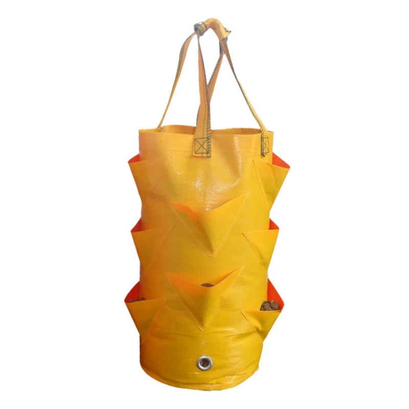 

3 Gallons Hanging Strawberry Planter Gardening Grow Bag Plant Pot Pouch With Side Grow Pockets