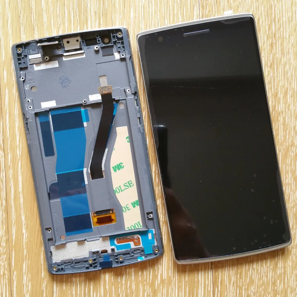 For oneplus one plus 1+ A0001 Black LCD display Touch Screen with Digitizer full Assembly replacement part with frame 5pcs lot 100% new original oneplus one lcd screen touch panel digitizer for oneplus one 64gb 16gb lcd display 100%tested