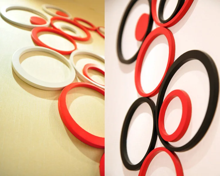 3 Dimensional Wall Art 5pcs/set wooden circle shape 3d three dimensional wall stickers 3 Dimensional Wall Art 5pcs/set wooden circle shape 3d three dimensional wall stickers