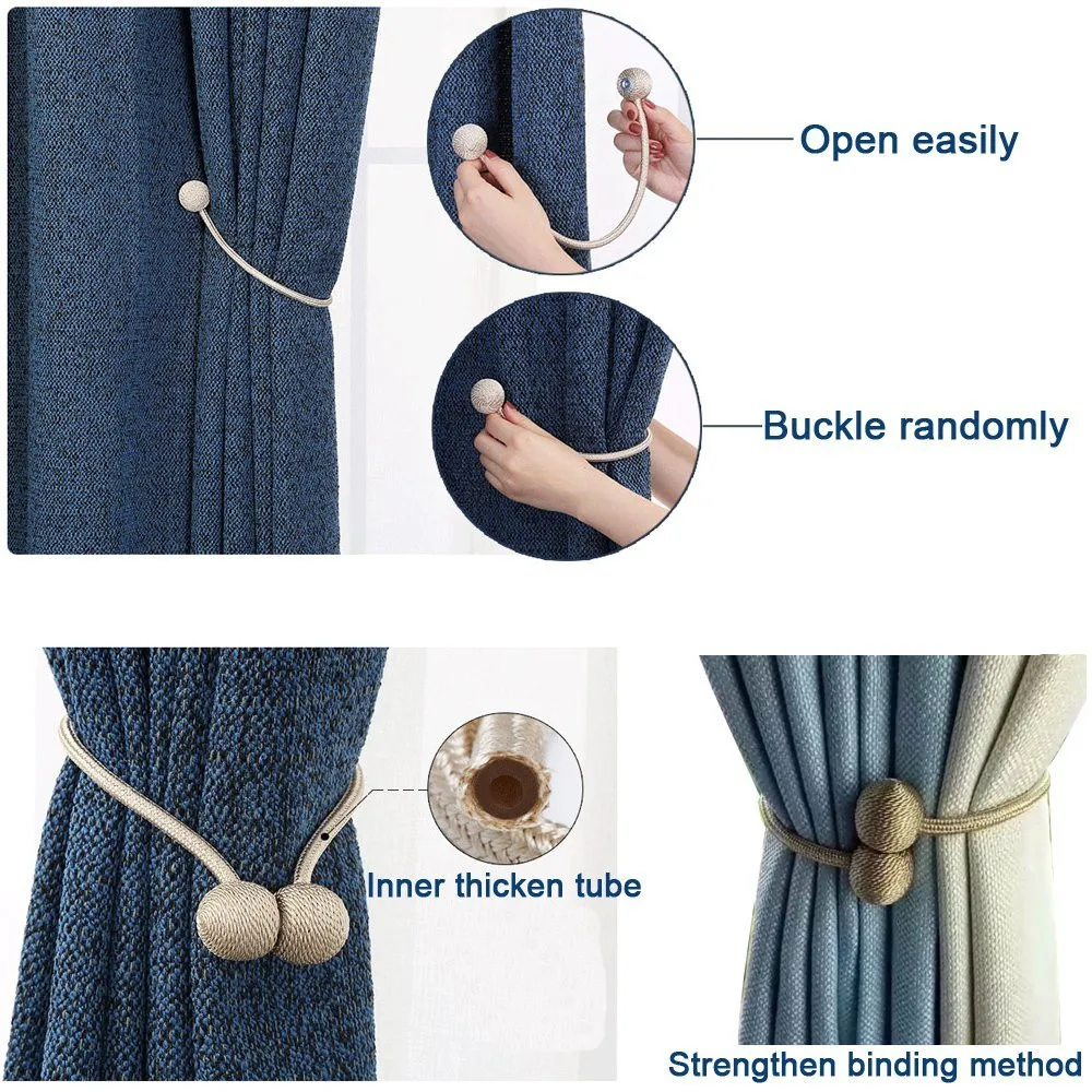 

Magnetic curtain home office decoration curtain seat with strong magnetic buckle