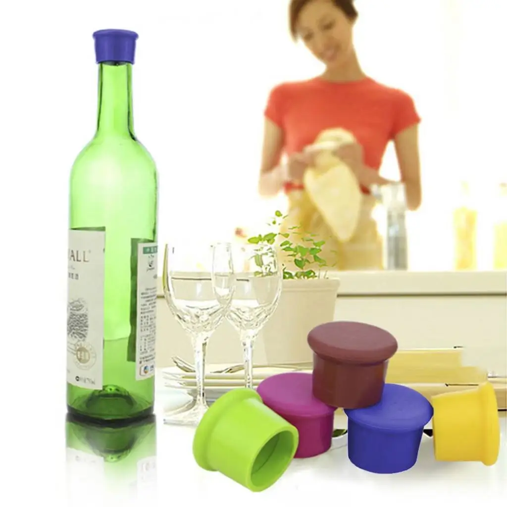 Bottle Caps Creative Fashion Silicone Multicolor Reusable Beer Bottle