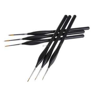 

6X Detail Paint Brush Set for Miniature Watercolor Acrylic Oil Painting Drawing