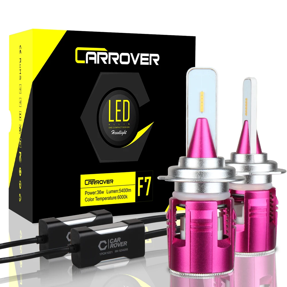 

Car Rover LED Headlight H7 H1 H4 hi lo H8 H9 H11 36W 5400LM 6000K Per Lamp Auto Headlamp with CSP Chip for Toyota Honda Ford VW