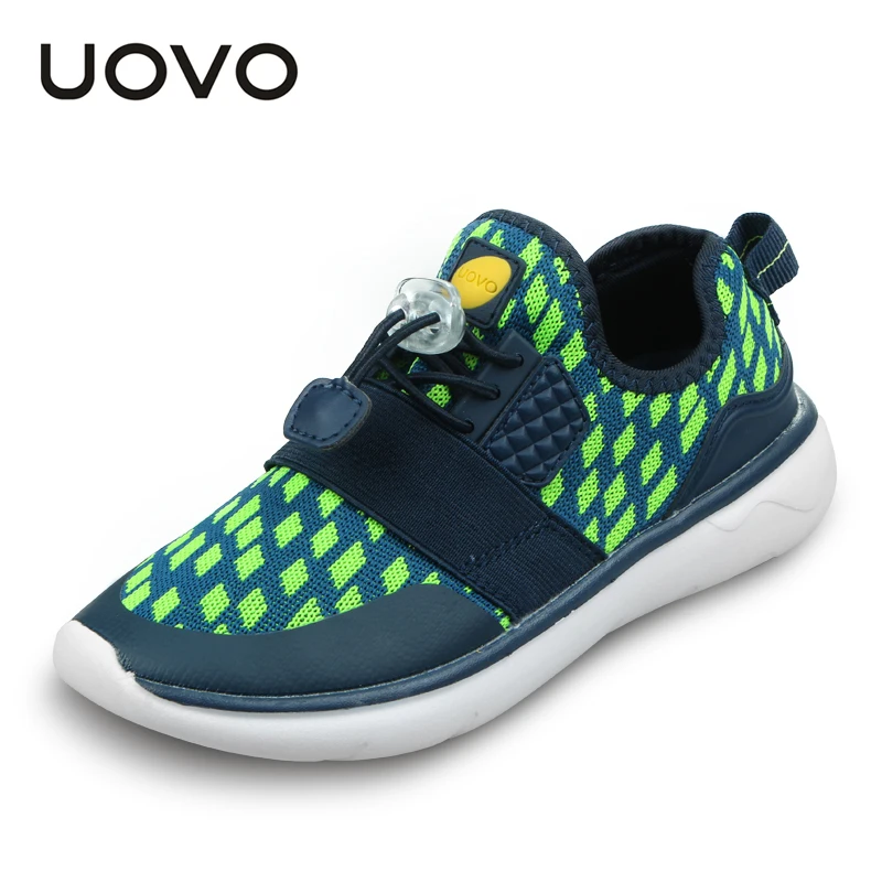 

UOVO Original 2018 Spring Children Shoes Girls Elastic Band Kids Shoes Boy Sneakers Breathable Sneaker Shoe Boys And Girls Mesh