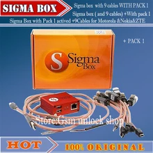 newest version sigma box with 9 cables with Pack 1 activation for t MTK-based Motorola Alcatel Huawei ZTE For Lenovo