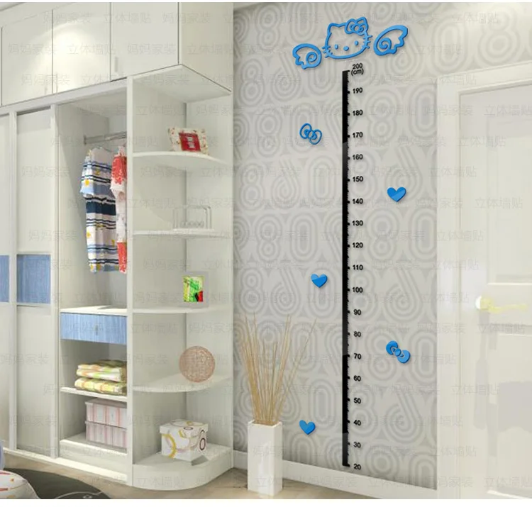 

Acrylic measuring height sticker cartoon children room baby room porch sitting room bedroom 3 d wall stickers