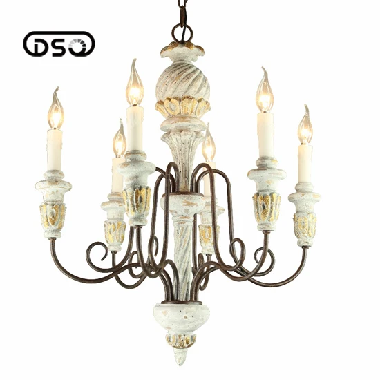 

American Vintage Solid Wood Pendant Light Restaurant Caffee Bar Decorative Fixture