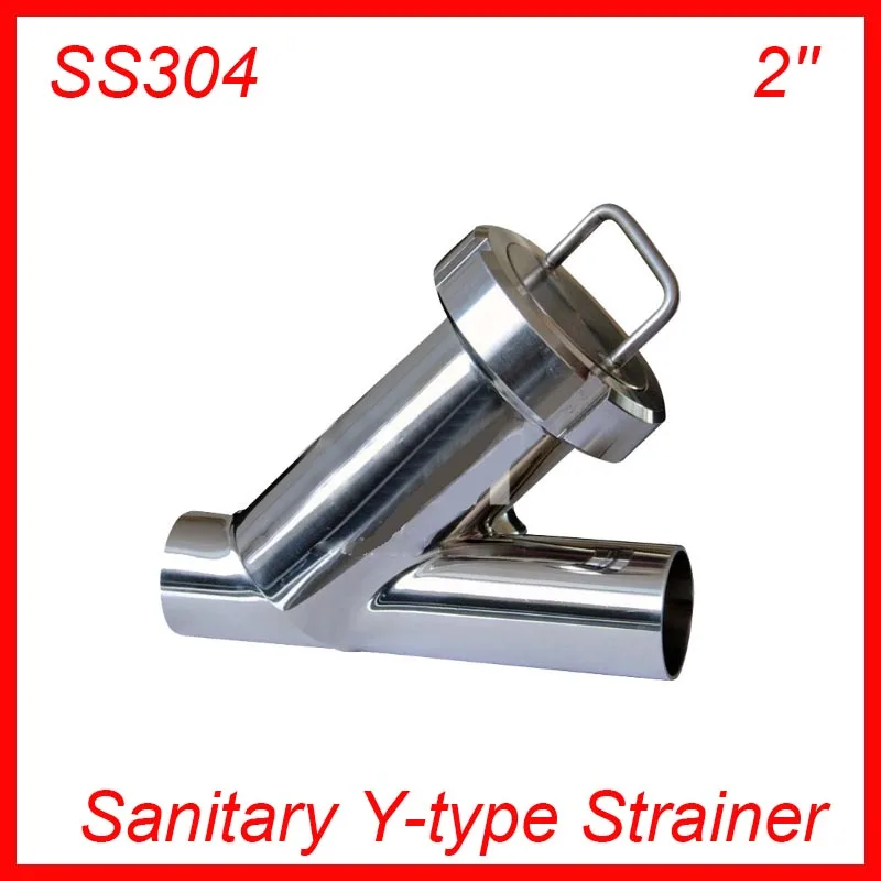 

2'' Sanitary Stainless Steel SS304 Y type Filter Strainer f Beer/ dairy/ pharmaceutical/beverag /chemical industry