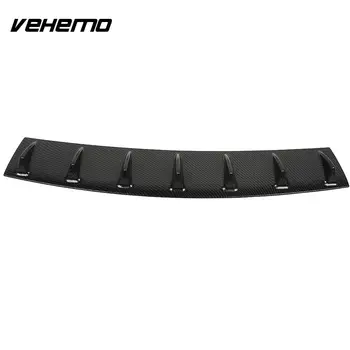 

Vehemo 7 Wing Lip Carbon Fiber ABS Rear Bumper Deflector Shark Fin Car Accessories Rear Bumper Chassis Car Parts