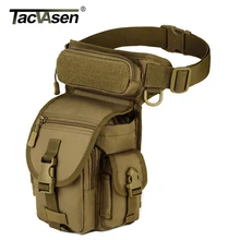 TACVASEN Военная поясная Сумка Molle, Сумка с петлями для ремня, мужская сумка для ног, Повседневная камуфляжная нейлоновая поясная сумка, TD-SHZ-015