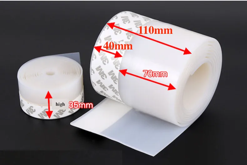 Самоклеющиеся прокладки для выветривания бескаркасные скользящие окна створки экрана двери нижней черновой пробки Уплотнения 25 мм 35 мм 45 мм x 5 м прозрачный