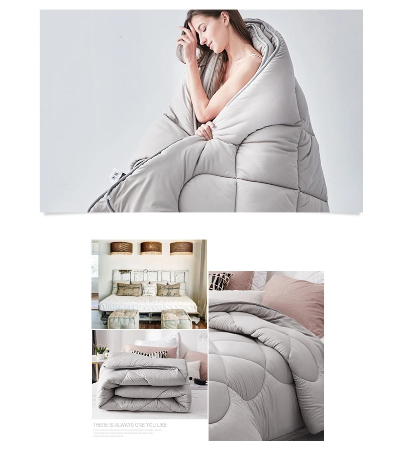 GraspDream зимние толстые теплые одеяла постельные принадлежности одеяло детская спальня один/двойной мягкий удобный одеяло с наполнением стеганое