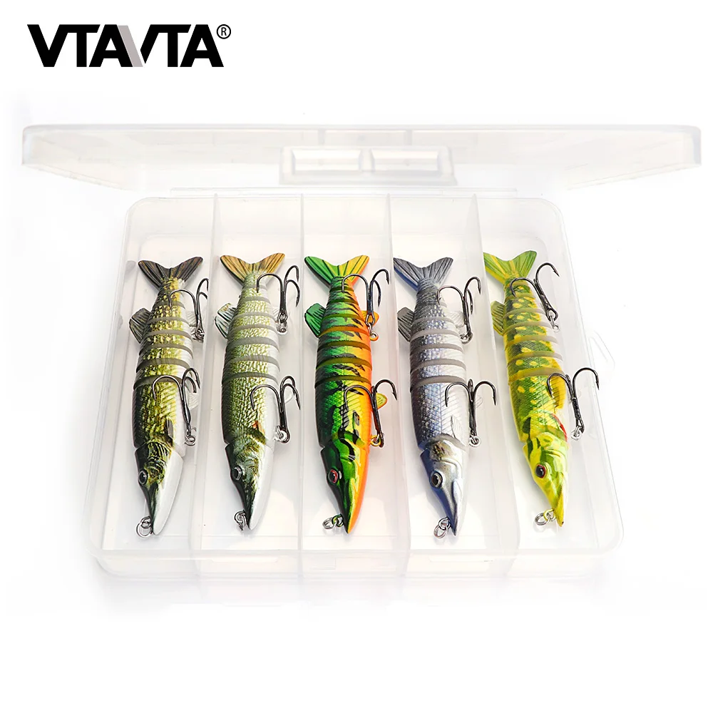 Artificial 12.5cm 20g Realistic Hard 6 Segmented Fish Lure Multi-Jointed  Fishing Lures Swim Bait - China Lure and Bait price