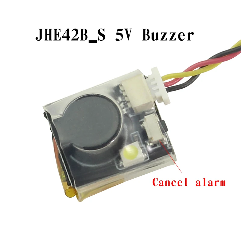 JHE42B_S 5 в супер громкий звонок трекер 100 дБ со светодиодный звуковой сигнализацией для FPV гоночный Дрон Контроллер полета