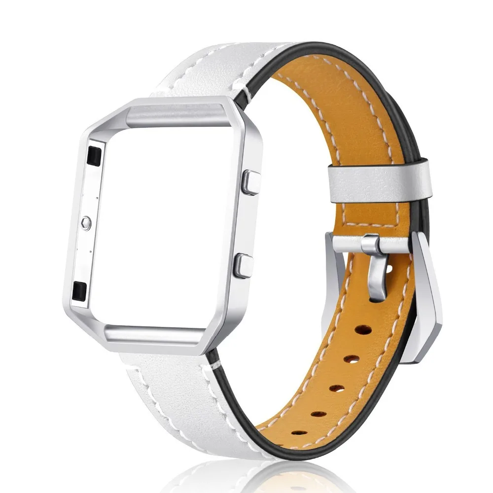 KINGBEIKE 100% Genuine Leather Watchband+Frame For Fitbit Blaze Watch Band High Quality Colorful Replacement Belt Strap KINGBEIKE 100% Genuine Leather Watchband+Frame For Fitbit Blaze Watch Band High Quality Colorful Replacement Belt Strap