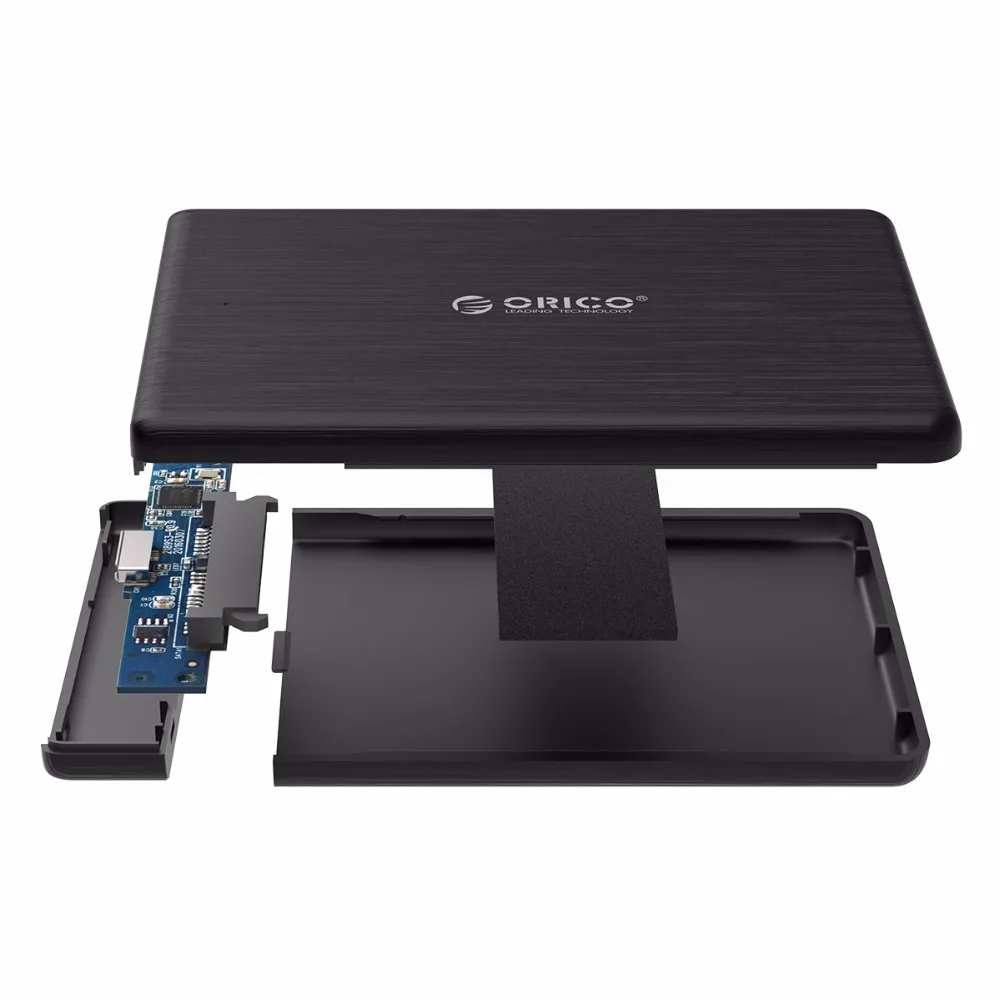 ORICO 2578C3 2,5 дюймов type-C SSD корпус USB3.1 SSD футляр для внешнего жесткого диска Высокая скорость для 7 мм Толщина SSD Поддержка UASP