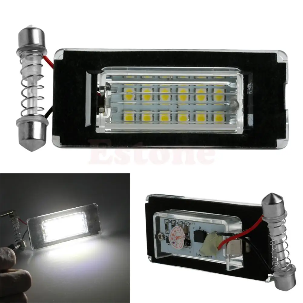

2X 18SMD License Plate Light LED Error Free Lamp For MINI Cooper R56 R57 R58 R59 Car Light Source