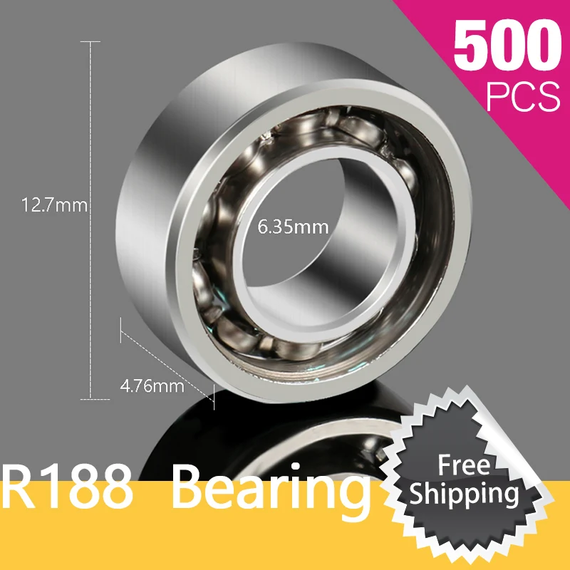 

500pcs R188 Bearing For Triple-Spinner Fidget Pattern Hand Spinner Metal Fidget Spinner Decompression Action