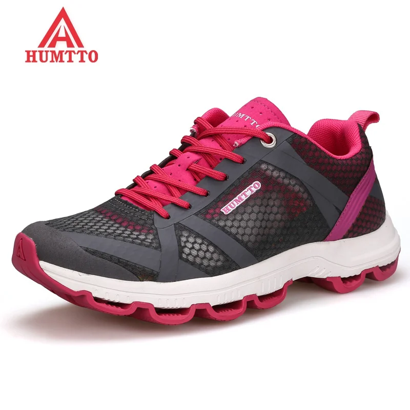 HUMTTO Brand Summer Running Shoes for Women Lace up Light Cushioning Marathon Sport Shoe Outdoor