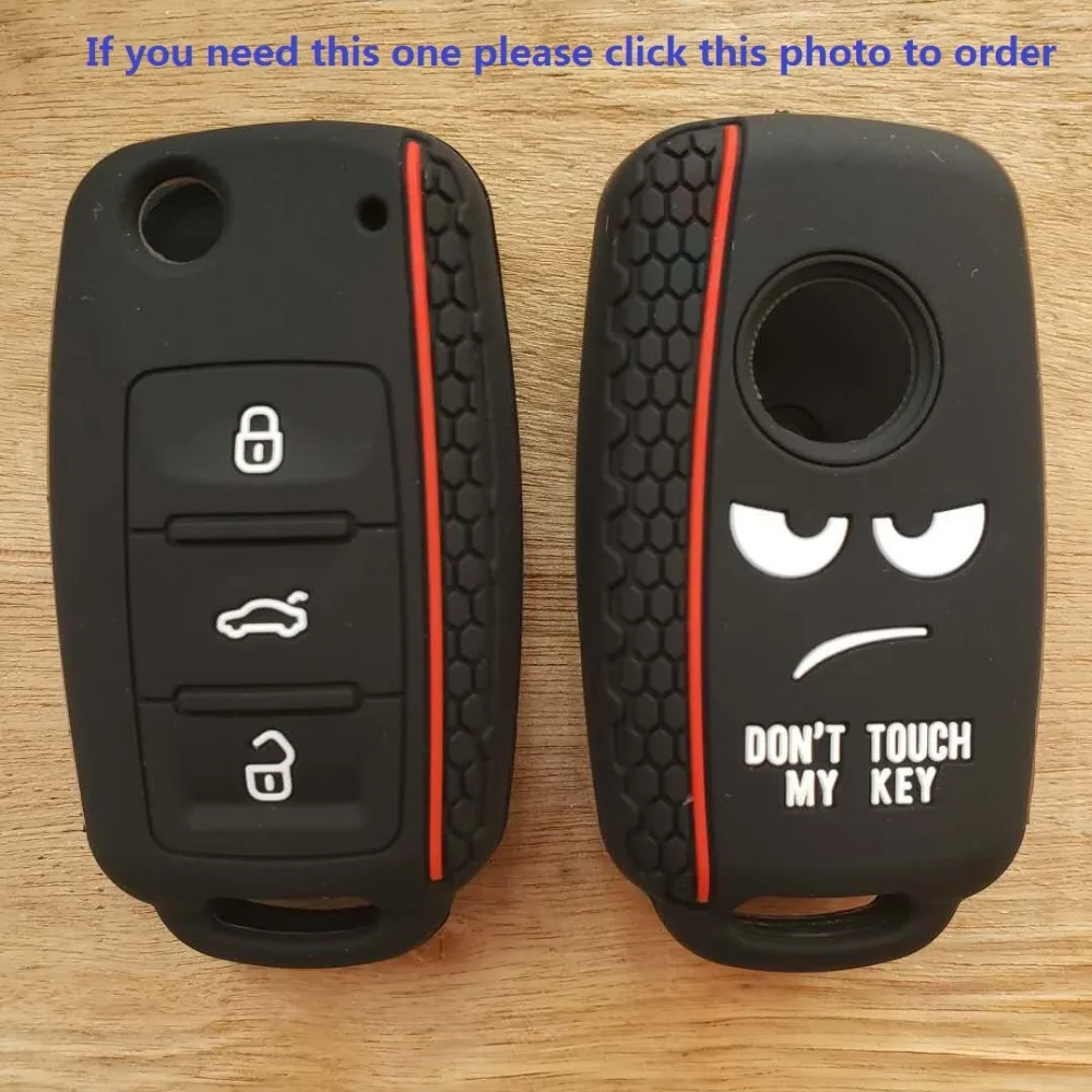 Dont Touch My Key Llave чехол силиконовый чехол для VW Golf 7 MK7 Seat Leon 3 Ibiza 4 5 Toledo 4 Arona Ateca Skoda Octavia 3 Пульт дистанционного управления