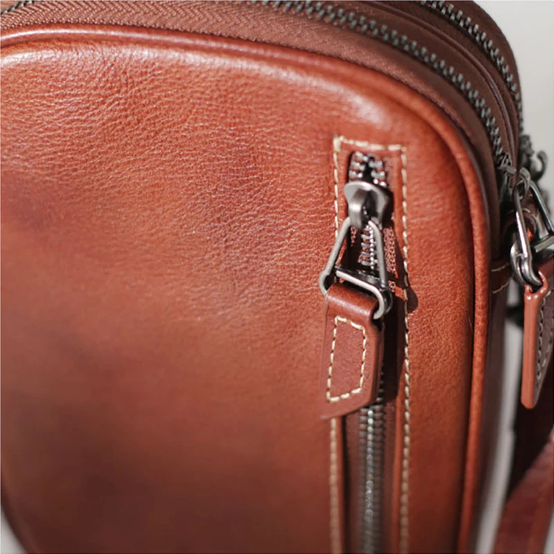 AETOO Retro casual slant with small bag, soft leather simple small square bag, hundred tofu bag