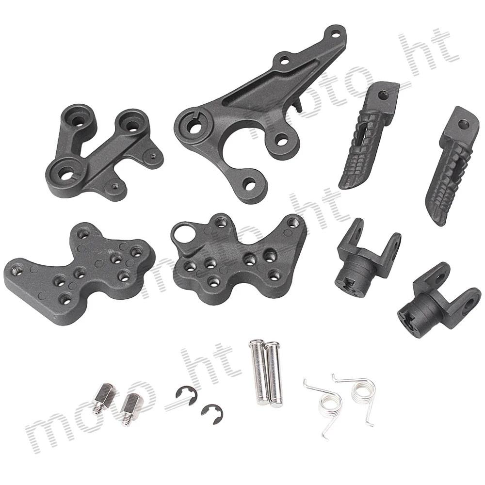 Aluminum Alloy NEW Motorcycle Rider Front Footpegs / Foot Pegs / Footrest Brackets for Suzuki GSXR1000 2005 2006 2007 2008 2009 2010 K5 K7 Black