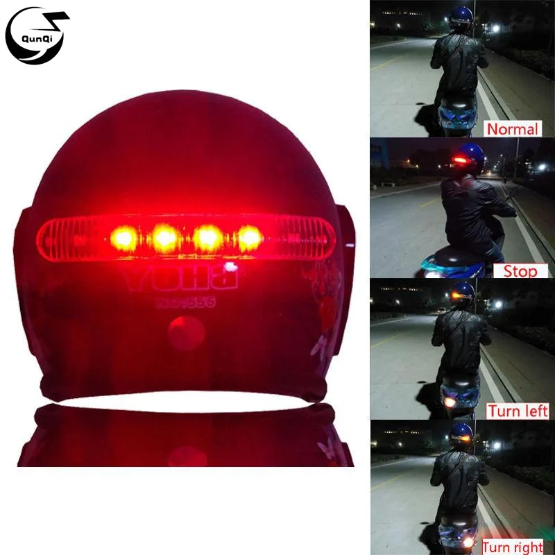 Wireless Waterproof 8 LED Motorcycle Helmet Turn Signal