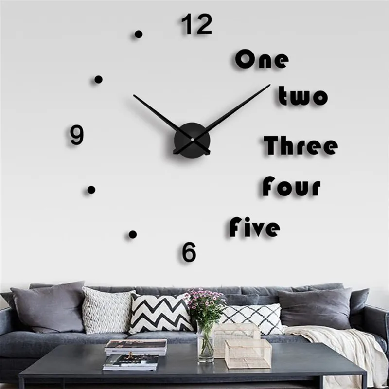Buy High Quality 3D Wall Clock Stickers Creative