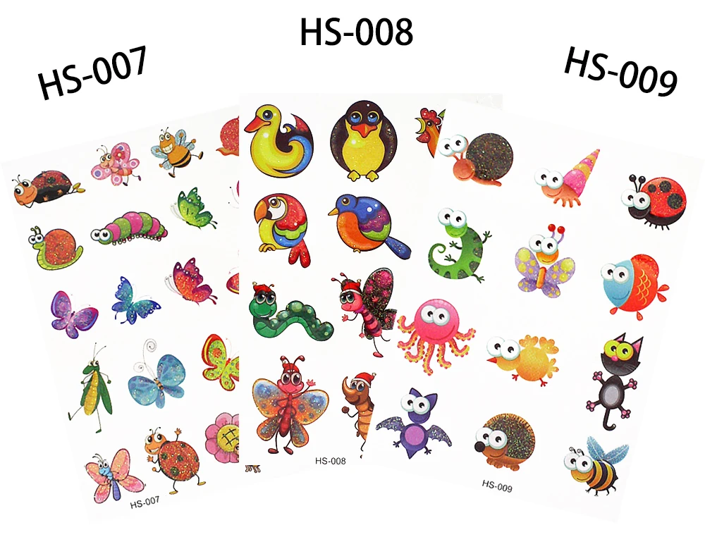 3 шт./компл. детей мелкие блестки тату наклейка ясельного возраста, с узором бабочками, юбка в стиле «принцесс» для укладки волос временного переводятся с помощью воды, татуировки Стикеры HS 6 видов конструкций