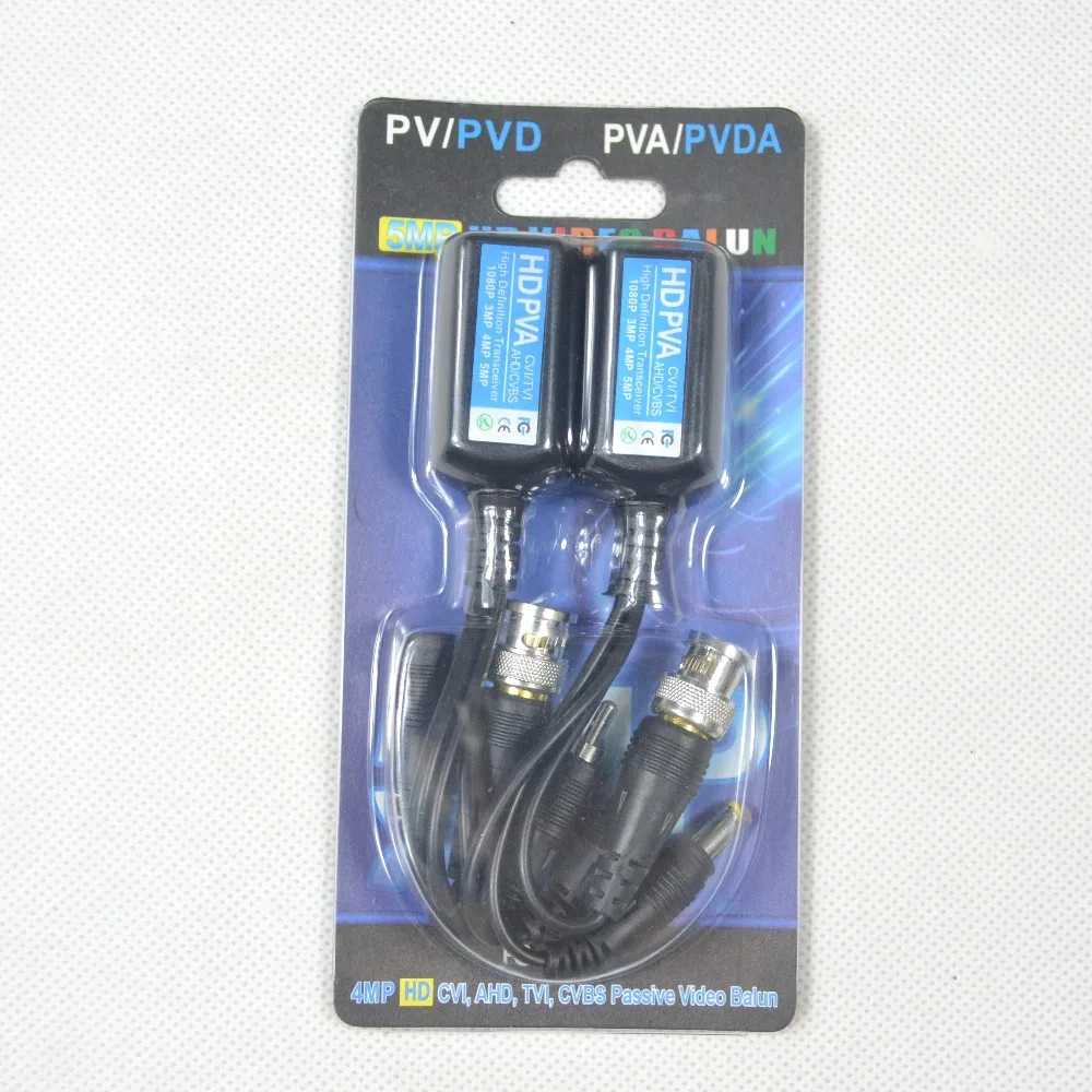 5 пар PVA мощность аудио видео балун RJ45 AHD CVI TVI CVBS 5MP 4MP 3MP 1080P 720P 960P HD пассивный приемопередатчик для камеры видеонаблюдения