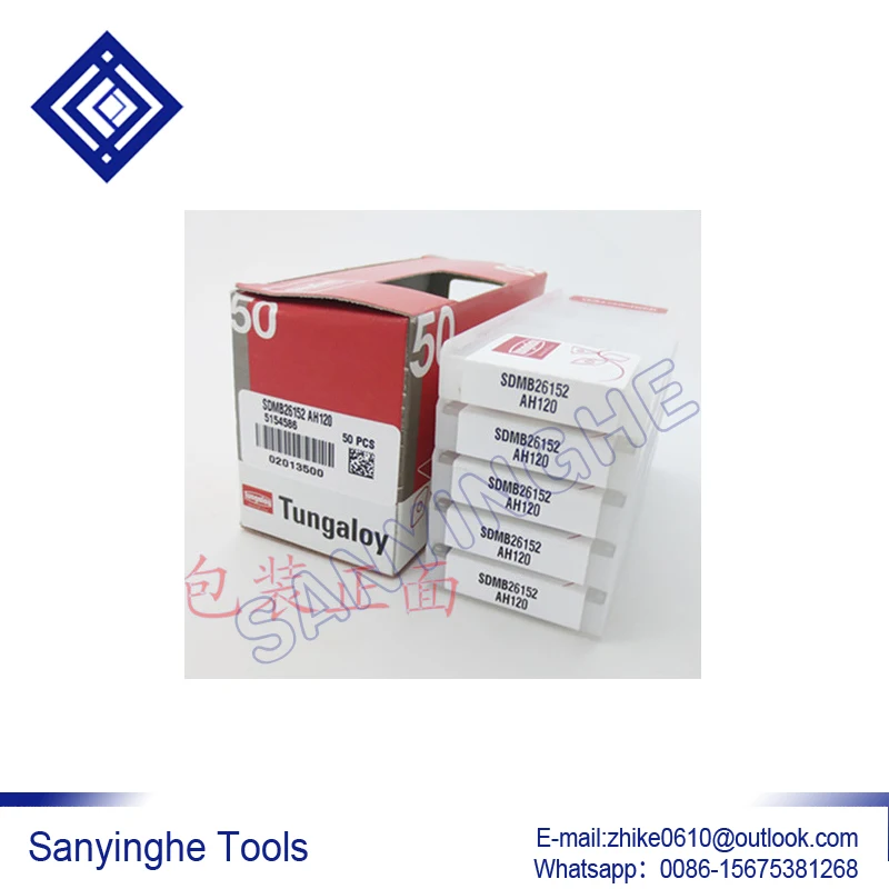 

50 шт./лот SDMB26152 AH120 карбидные Токарные вставки с ЧПУ