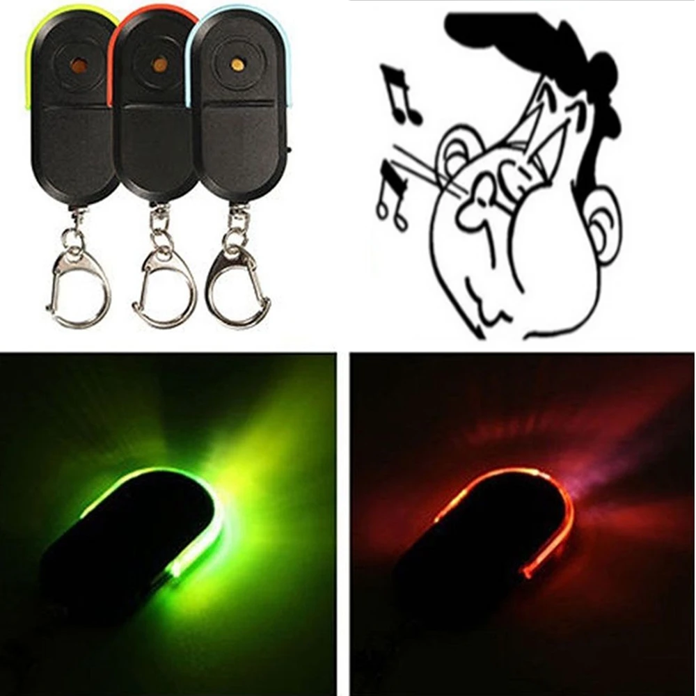 Key Finder Anti Lost Tracker Anti Lose Tracker Item Locator Anti Lost Locator Key Chain Locator Personal Alarm Keychain Anti-Lost Alarm Key Finder Locator Tracker Keychain Whistle Sound Smart Flashing Beeping With LED Light Anti Lost Keyring Finder