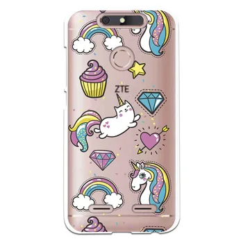 

Stand case Unicorn Cupcake WP004 costume drawing for ZTE Blade V8 Lite