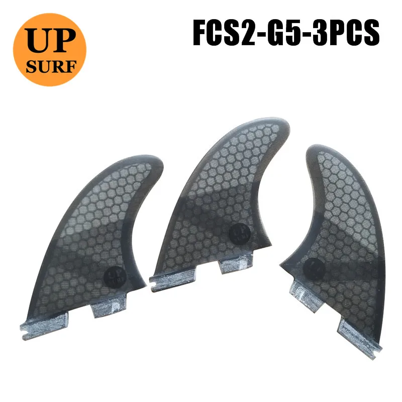 Плавники для серфинга G7/G5/Gl/K2.1 fcs ii плавники fcs 2 quad quilla surf fcs2 surf gl плавники fcs 2 quad 4 штуки quad - Цвет: G5 black 3pcs