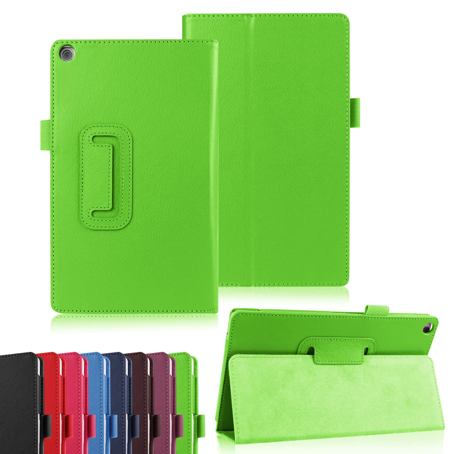  Litchi PU Leather Case for Asus Zenpad 8.0 Z380 Z380C Z380KL P024 Flip Stand Tablet Covers Case +Fi