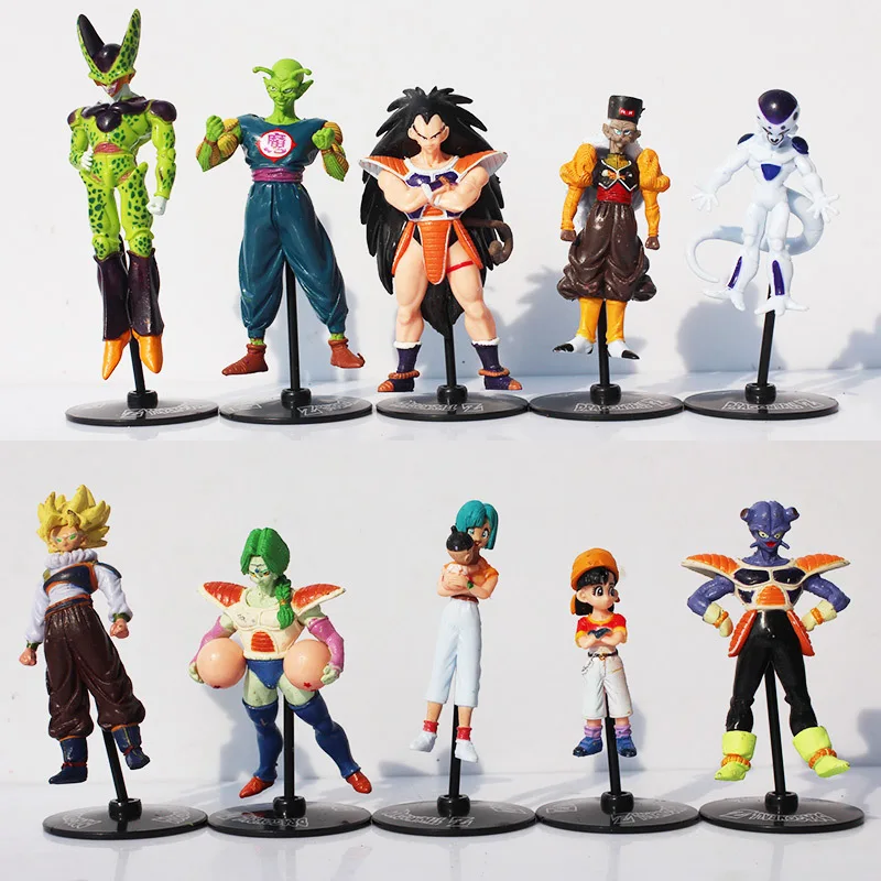 20pcs/set Dragon Ball Z GT Action Figures Crazy Party 10CM Cell/Freeza